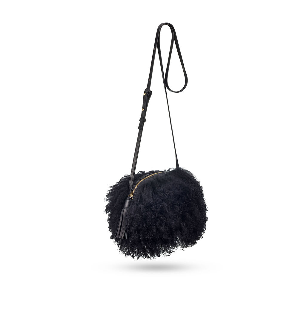 Mongolian pom pom crossbody deals